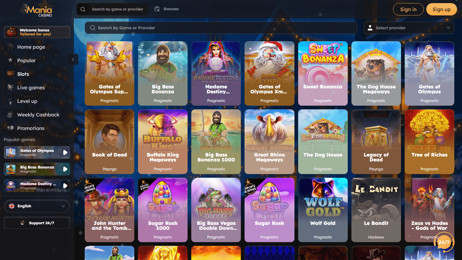 Schermata CasinoMania 3